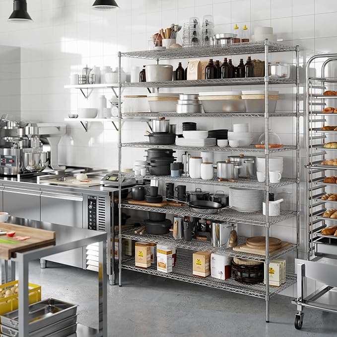 Regal Altair 24" Deep x 60" Wide x 86" Height Wire Shelving Kit | 8-Tier | NSF - Image 2