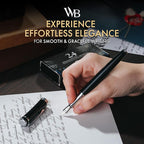 Wordsworth & Black Fountain Pen Set, Medium Nib, Includes 24 Ink Cartridges and - Image 2
