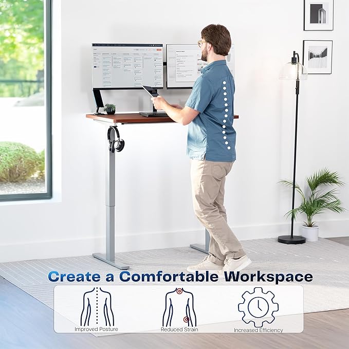 VIVO Electric 43 x 24 in Standing Desk, Memory Height Adjustment, 1B Series - Image 4