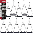U.S. Art Supply 66" Silver Metal Tripod Easel Display by USArtSupply