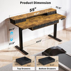 Kingant 55 x 24 Inch Electric Standing Desk - Image 2