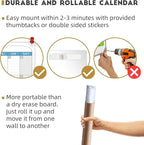 CLEVER CLEAN Large Dry Erase Wall Calendar - Image 5
