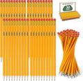 IKAYAS 50 Pack #2 HB Pencils Bulk Yellow Sharpened Pencils by IKAYAS