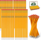 IKAYAS 50 Pack #2 HB Pencils Bulk Yellow Sharpened Pencils by IKAYAS