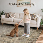 GENIMO Runner Rug 2x5 Non Slip Machine Washable Hallway Runner Vintage Rug - Image 6