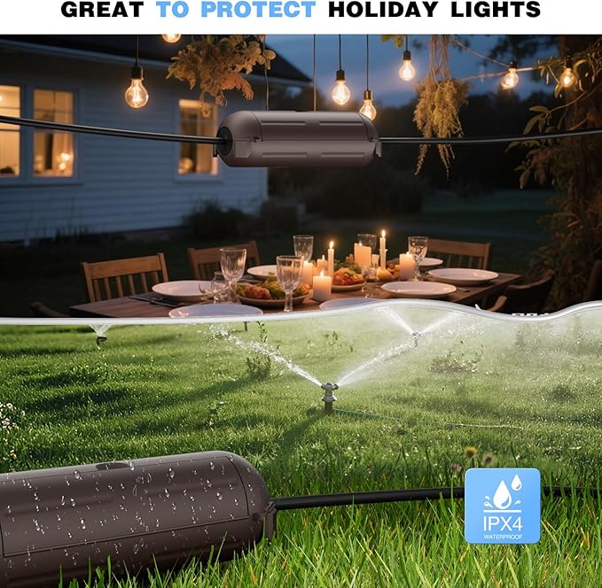 Flemoon Outdoor Extension Cord Waterproof Cover, Weatherproof Electrical - Image 6