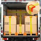 20 Packs Edge Protectors for Cargo Loads, Flatbed Corner Protectors, Tiedown Plastic Protector, Truck Shipping, Protects Cargo Edges, Orange