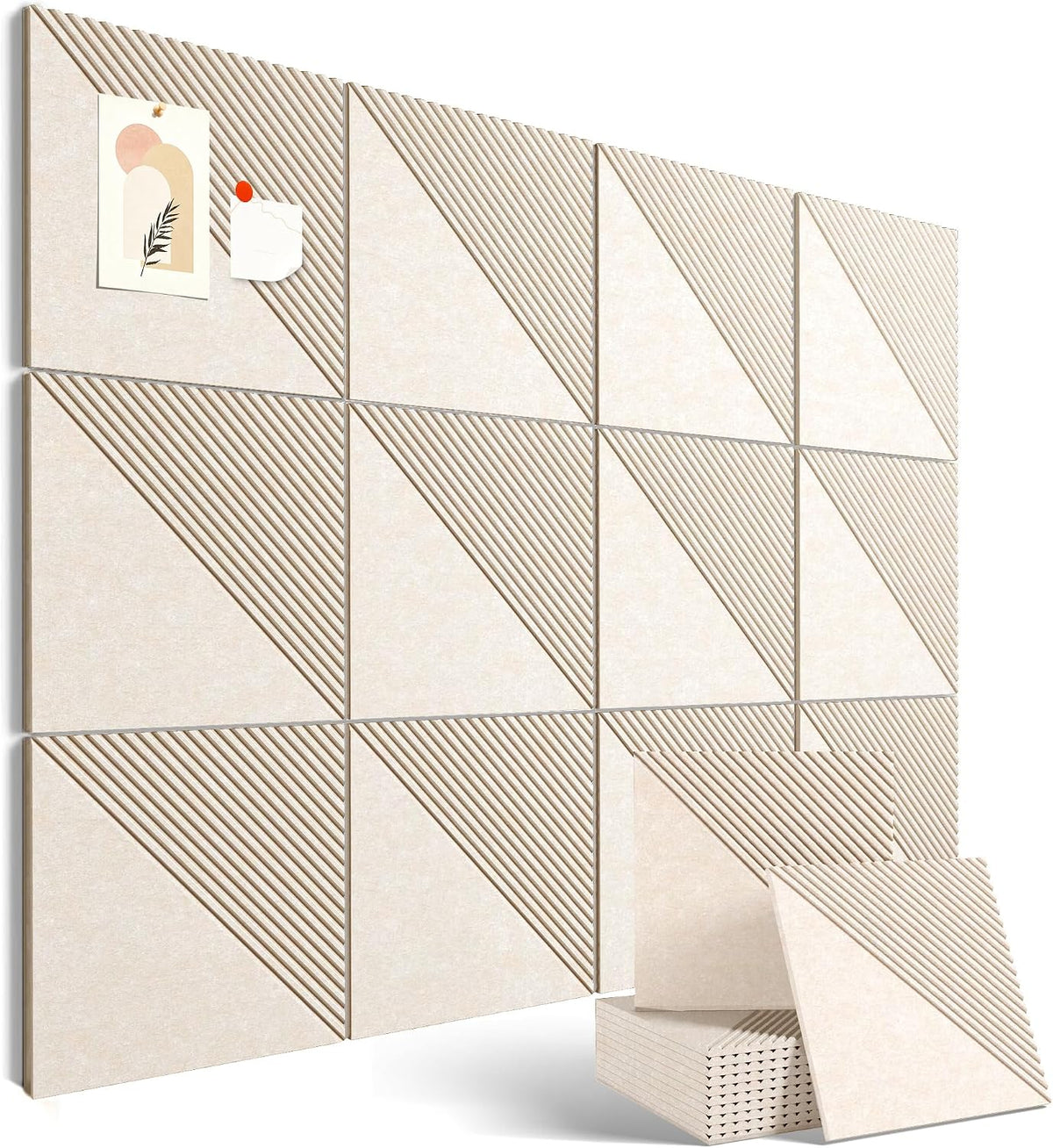 48" x 36" Large Cork Board Alternative&Felt Bulletin Board, Oat...
