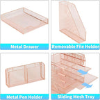 Gugsey Desk Organizer, 5-Tier Paper Letter Tray Organizer - Image 3