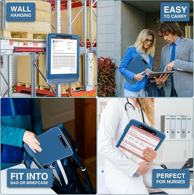 Sooez Clipboards with Storage, High Capacity Clip Boards 8.5x11 with Pen Holder - Image 7