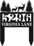 Personalized Deer Metal House Numbers by HYTSIGN