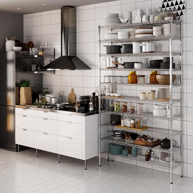Regal Altair 14" Deep x 48" Wide x 86" Height Wire Shelving Kit | 10-Tier | NSF - Image 6