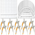 40 Pieces Geometry Math Set Compass by MOTOTO
