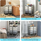 GLACER 10 Drawer Rolling Cart, Storage Cart - Image 7