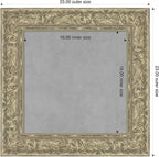 Amanti Art Silver Framed Magnetic Board 23x23 Small Vision Board - Image 2