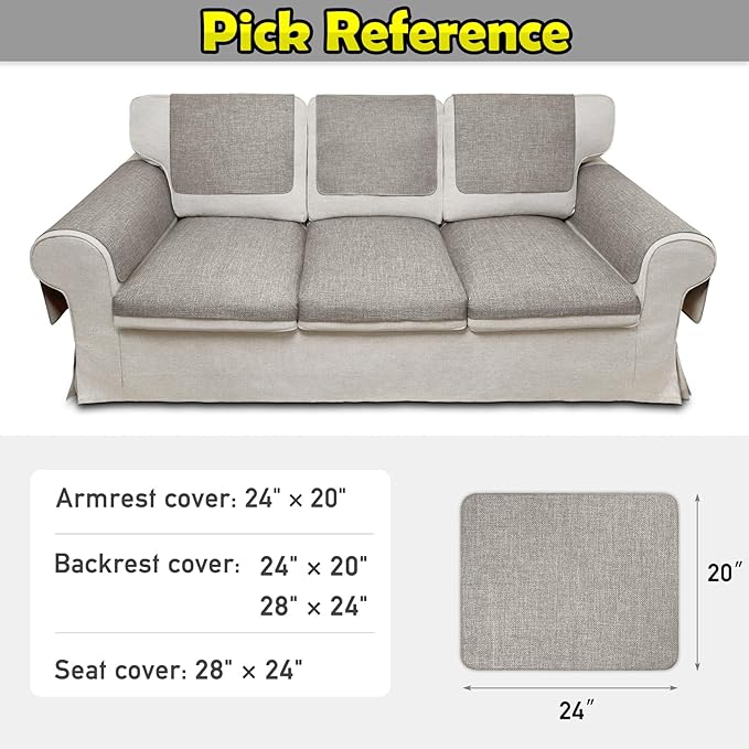 Couch Arm Covers, Waterproof Armrest Cover - Image 6
