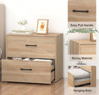 FATIGOS 2 Drawer Lateral File Cabinets, Wooden File Cabinets - Image 5