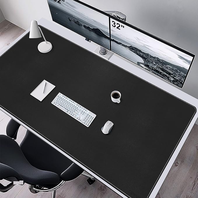 CENNBIE Leather Desk Mat, Extended Non-Slip Mouse Pad, Waterproof PU Leather - Image 5
