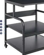 Fannova 25.6" x 23.6" Extra Large Printer Stand Table - Image 4
