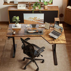Agilestic Electric Standing Desk, L-Shaped 59 Inches Height Adjustable Desk - Image 2