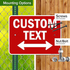 Custom Arrow, Custom Directional Sign, Two way Arrow, 18x24 Inches, Rust Free - Image 5