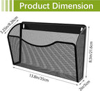 EasyPAG Single Pocket Wall File Organizer, Mesh Hanging File Folder Organizer - Image 4