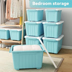 Nazhura 97 Quart Plastic Storage Bin, Stackable and Nestable Storage Boxes - Image 9