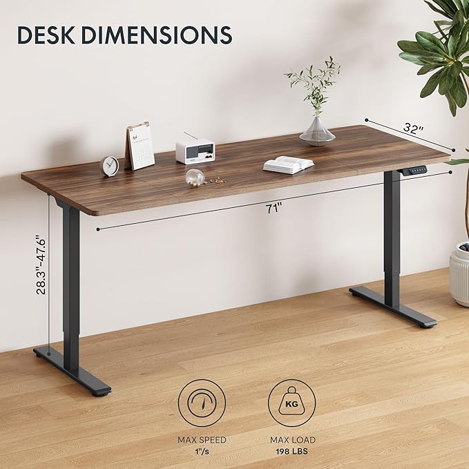 FLEXISPOT 79x32 Inch Large Dual Motor Electric Standing Desk, Creative Studio - Image 2