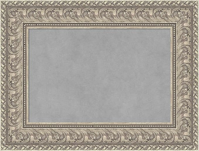 Amanti Art Silver Framed Magnetic Board 19x25 Small Vision Board by AmantiArt