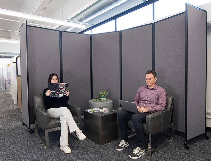 Versare Room Divider 360 Portable Wall Partition | Folding Panels | Large - Image 2