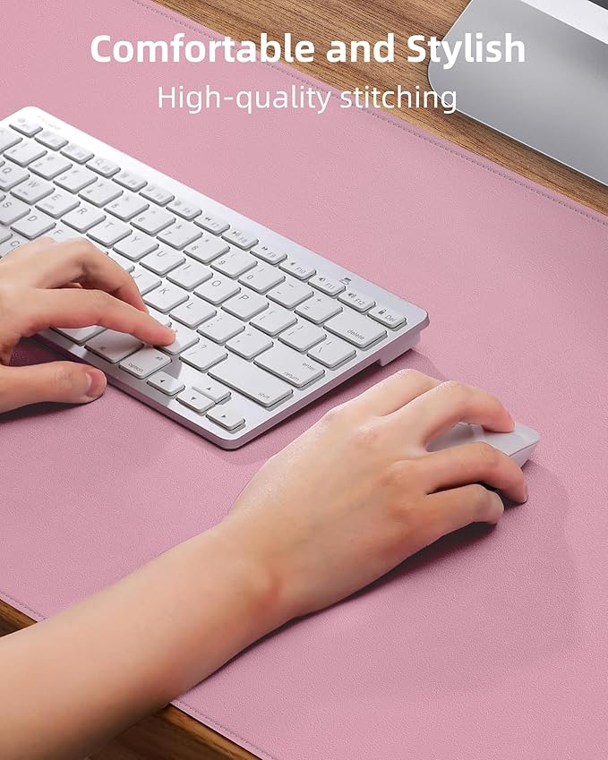 Leather Desk Pad Protector, Desk Mat, Large Mouse Pad, Non-Slip Desk Pad - Image 3