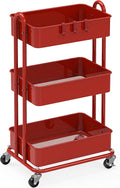 Simple Houseware 3-Tier Heavy Duty Metal Utility Rolling Cart by SimpleHouseware