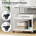 Fannova Printer Stand, 25.6" x 23.6" x 30.9" Extra Large Printer Table - Image 5