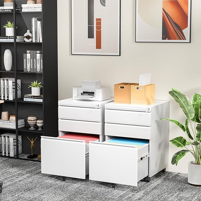 INTERGREAT 3 Drawer Filing Cabinet - Image 2