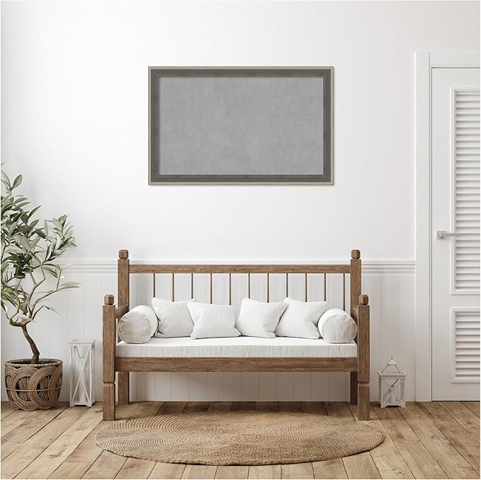 Amanti Art Grey Framed Magnetic Board 29x45 Large Vision Board - Image 5
