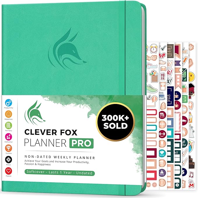 Clever Fox Planner PRO – Weekly & Monthly Life Planner to Increase Productivity by CleverFox