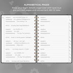 Clever Fox Password Book Spiral – Internet Address & Password Organizer - Image 3