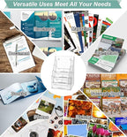 Argvey Acrylic Brochure Holder 8.5 x 11 inches, 4 Tier Clear Brochure Display - Image 7