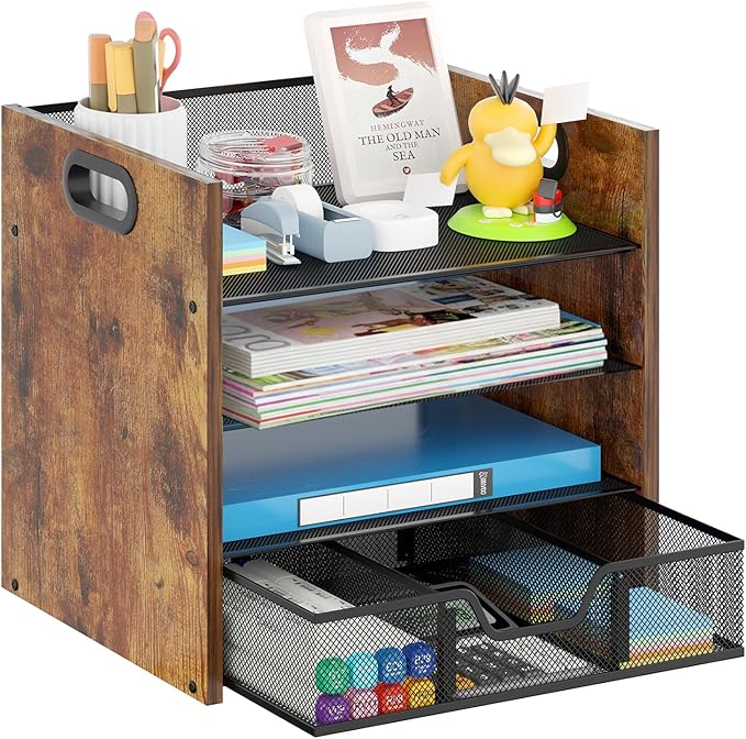 Boershun Wood Desk Organizer by BOERSHUN