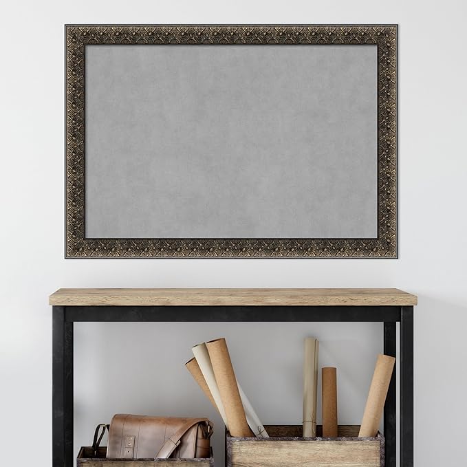 Amanti Art Black Framed Magnetic Board 29x41 Large Vision Board - Image 6