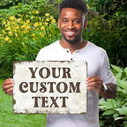 Rustic Custom Sign, Personalized Metal Signs, Gift - Image 2