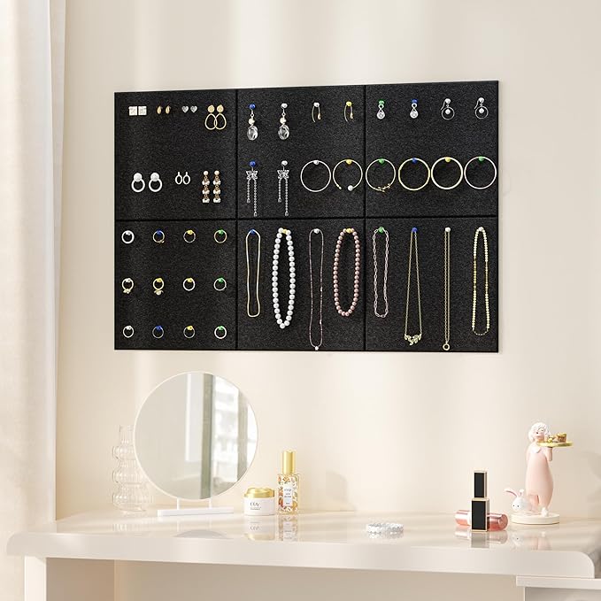 Neatsure Large Cork Board for Wall, 6 Panels Felt Tiles Tack Push Pin Board for - Image 6