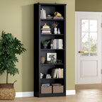 BORNOON 75" Tall Bookshelf, 6-Tier Floor Standing Bookcase