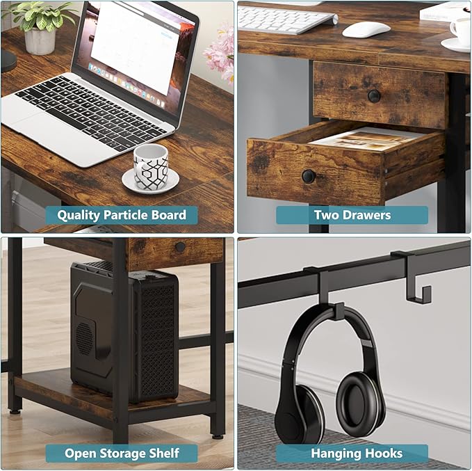 Tribesigns Two Person Desk, 79 Inch Double Desk - Image 6