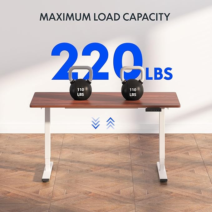 FLEXISPOT E6 3-Stage Dual Motor Electric Standing Desk 48 x 30 Sit Stand Up Desk - Image 7