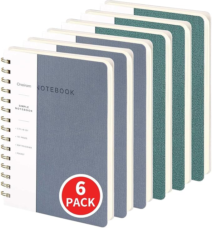 Spiral Notebook-5.75" x 8.125" College Ruled Journal by Oneirom