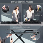 VIVO 36 inch Desk Converter, K Series, Height Adjustable Sit to Stand Riser - Image 7