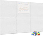 Neatsure Large Cork Board for Wall, 6 Panels Felt Tiles Tack Push Pin Board for by Neatsure
