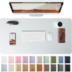 YSAGi Leather Desk Pad Protector, Office Desk Mat, Large Mouse Pad, Non-Slip PU by YSAGi