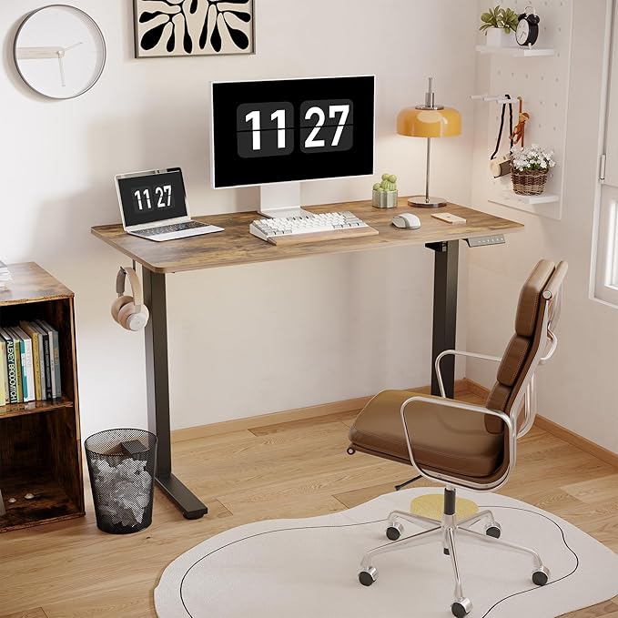 FLEXISPOT One-Piece Electric Standing Desk, 48 x 24 Inches Adjustable Desk - Image 2